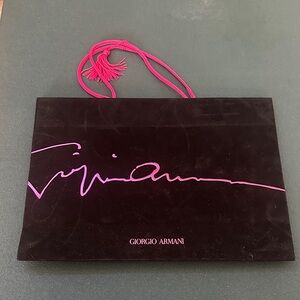 Giorgio Armani Black and Pink Clutch